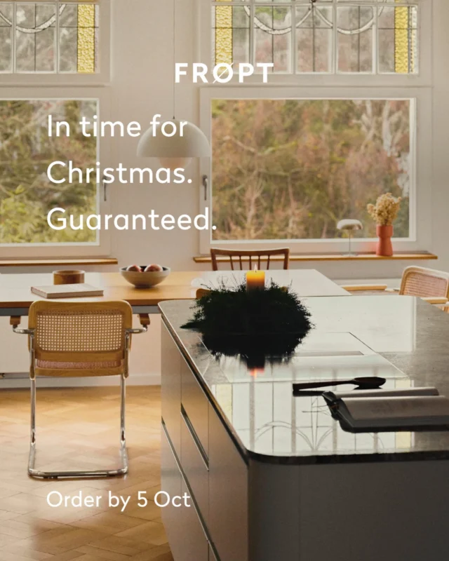 Enjoy every moment of your festive preparations in a kitchen shaped around your dreams. Place your order by midnight tonight, and we guarantee delivery before Christmas. Order with delivery guaranteed. More info: link in our bio.